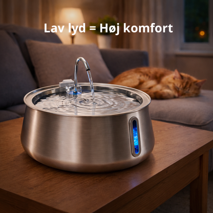 HappyPaw - Vandfontæne af Rustfrit Stål