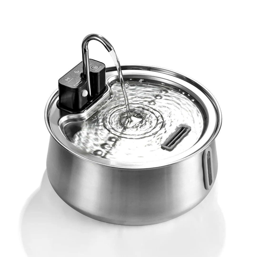 HappyPaw - Vandfontæne af Rustfrit Stål